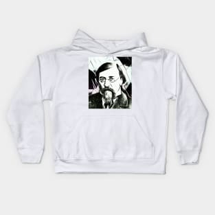 Rufus Wilmot Griswold Black And White Portrait | Rufus Wilmot Griswold Artwork 3 Kids Hoodie